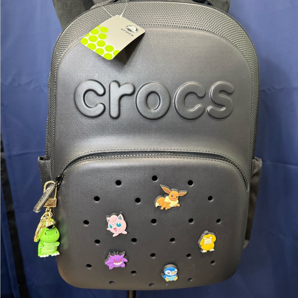 CROCS Black Backpack with Character Charms